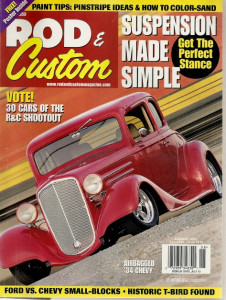 ROD & CUSTOM 2001 AUG - ISKY STORY, DEAN 51 MERC & POSTER, COSTANTINO T-BIRD